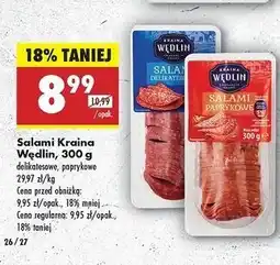 Biedronka Salami paprykowe Kraina Wędlin oferta