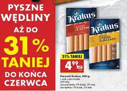 Biedronka Parówki z piersi kurczaka Krakus Animex oferta