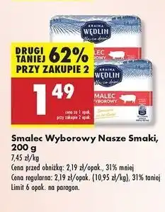 Biedronka Smalec wyborowy Kraina Wędlin oferta