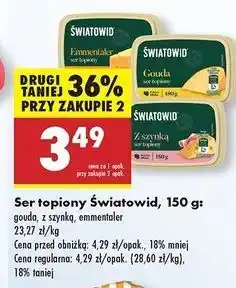 Biedronka Ser topiony z szynką Światowid oferta