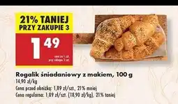 Biedronka Rogalik śniadaniowy z makiem oferta