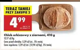 Biedronka Chleb orkiszowy z ziarnami oferta