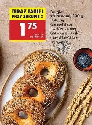 Biedronka Bajgiel z ziarnami oferta