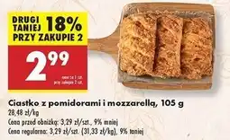 Biedronka Ciastko z pomidorami i mozzarellą oferta