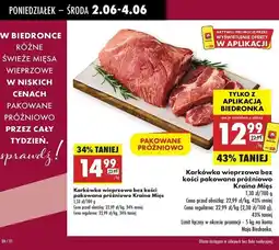 Biedronka Karkówka wieprzowa bez kości Kraina Mięs oferta
