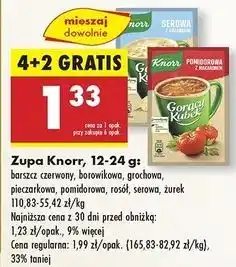Biedronka Żurek z grzankami Knorr Gorący Kubek oferta