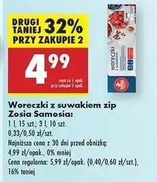 Biedronka Woreczki z zamkiem 3 l Zosia Samosia oferta