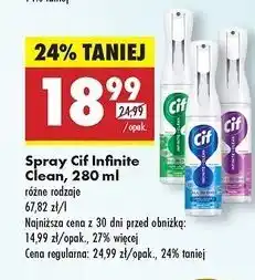Biedronka Spray do czyszczenia lawenda + eukaliptus Cif oferta