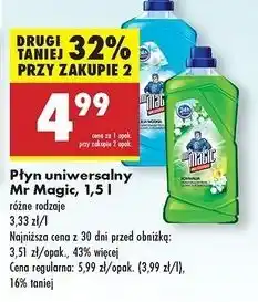 Biedronka Płyn uniwersalny lilia wodna Mr Magic oferta