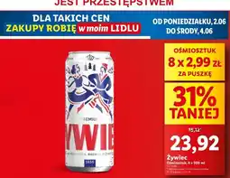 Lidl Piwo Żywiec Jasne Pełne oferta