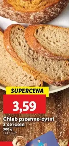 Lidl Chleb pszenno-żytni z sercem oferta