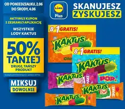 Lidl Lody shake cytryna-truskawka Nestle Kaktus oferta