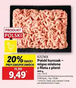 Lidl Mięso mielone z kurczaka Rzeźnik Codzienna Dostawa oferta