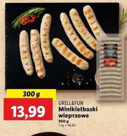 Lidl Kiełbaski grillowe surowe białe Grill And Fun oferta