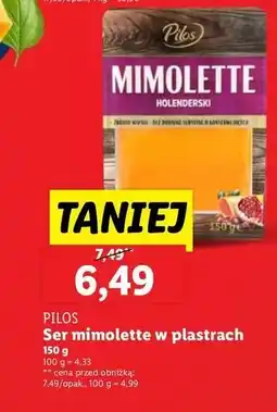 Lidl Ser mimilette holenderski Pilos oferta