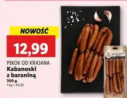 Lidl Kabanosy z baraniną Pikok Od Krajana oferta