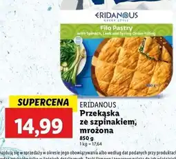 Lidl Przekąska filo ze szpinakiem Eridanous oferta
