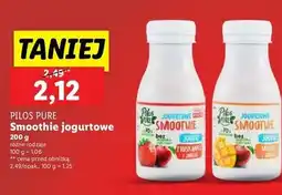 Lidl Jogurtowe smoothie mango jabłko Pilos Pure oferta