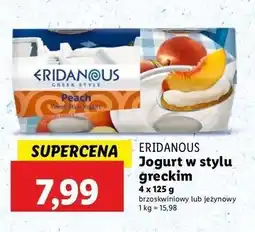 Lidl Jogurt grecki z jeżyną Eridanous oferta