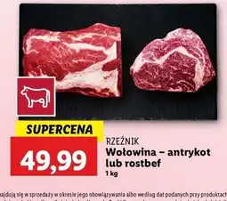 Lidl Stek z antrykotu wołowego Rzeźnik Codzienna Dostawa oferta