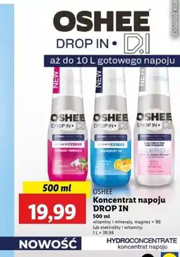 Lidl Koncentrat red grape-dragonfruit Oshee Vitamin Water oferta