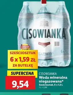 Lidl Woda niegazowana Cisowianka oferta