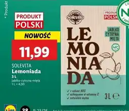 Lidl Lemoniada jabłko cytryna mięta Solevita oferta