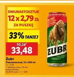 Lidl Piwo Żubr 1768 oferta