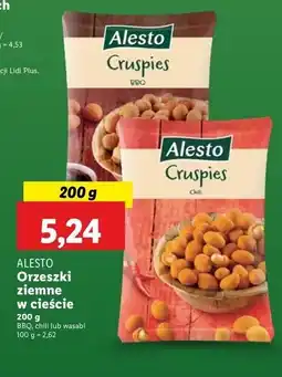 Lidl Orzechy ziemne w cieście wasabi Alesto oferta