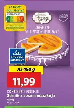 Lidl Sernik z sosem marakuja Confiserie Firenze oferta