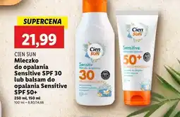Lidl Balsam do ciała sensitive spf 50+ Cien Sun oferta