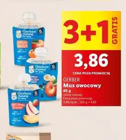 Lidl Deserek jabłko banan truskawka Gerber Natural For Baby oferta