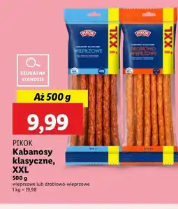 Lidl Kabanosy wieprzowe Pikok oferta