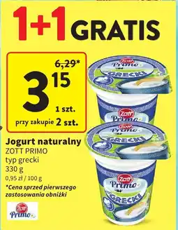Intermarche Jogurt naturalny Zott Primo typ grecki oferta