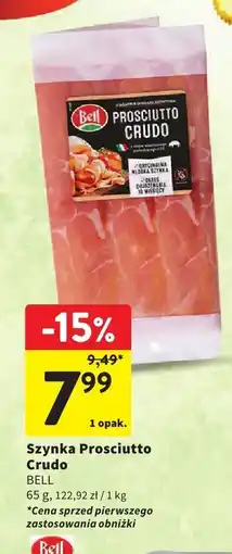 Intermarche Szynka Prosciutto Crudo 65g Bell oferta