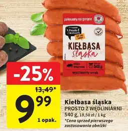 Intermarche Kiełbasa śląska PROSTO Z WĘDLINIARNI oferta