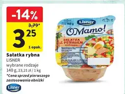 Intermarche Sałatka rybna z pstrągiem 140g Lisner oferta