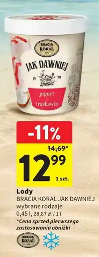 Intermarche Lody BRACIA KORAL JAK DAWNIEJ oferta