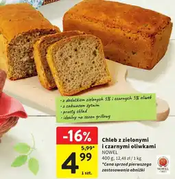 Intermarche Chleb z zielonymi i czarnymi oliwkami NOWEL oferta