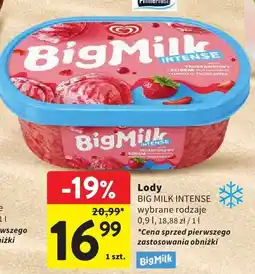Intermarche Lody BIG MILK INTENSE oferta