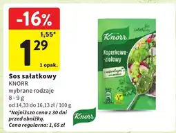 Intermarche Sos sałatkowy Knorr koperkowo-ziołowy 8g oferta