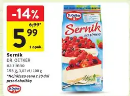 Intermarche Sernik na zimno Dr. Oetker 195g oferta
