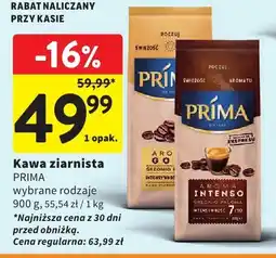 Intermarche Kawa ziarnista PRIMA wybrane rodzaje 900 g oferta