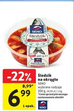 Intermarche Śledzik na okrągło 200g Seko oferta
