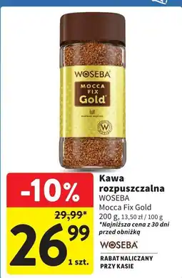 Intermarche Kawa rozpuszczalna Woseba Mocca Fix Gold 200g oferta