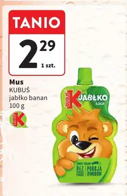 Intermarche Mus KUBUS jabłko banan 100g oferta
