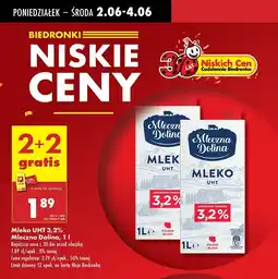 Biedronka Mleko 3.2% Mleczna dolina oferta
