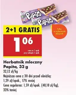 Biedronka Baton mleczny Papita oferta
