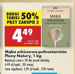 Biedronka Mąka orkiszowa pełnoziarnista tym 2000 Plony natury oferta