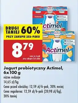 Biedronka Jogurt wieloowocowy Danone actimel oferta